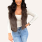 Espresso Faux Fur Vest