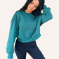 Star Patch Crewneck Sweatshirt – Dark Green