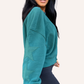 Star Patch Crewneck Sweatshirt – Dark Green