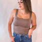 Mocha Square Neck Cami