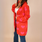 Pink & Red Heart Cardigan