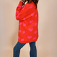 Pink & Red Heart Cardigan