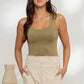 Olive Scoop Neck Cami