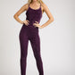 Deep Mauve Velvet Jumpsuit