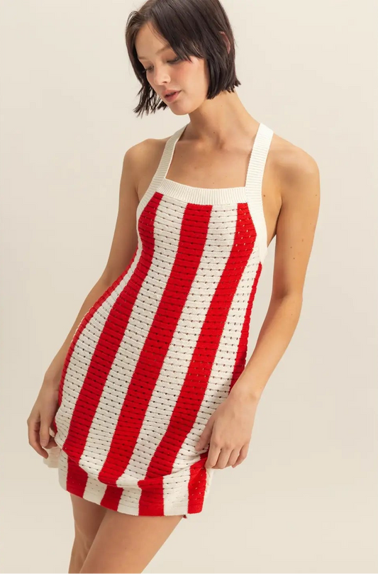 Red Stripe Dress