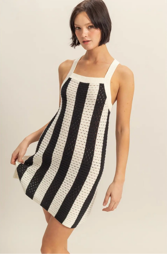 Black Stripe Dress