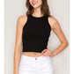 Black High Neck Tank