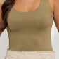 Olive Scoop Neck Cami