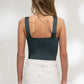 Hunter Green Square Neck Cami